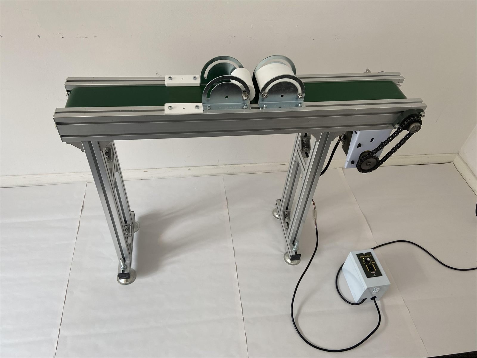 Conveyor belt test rig built for prototyping