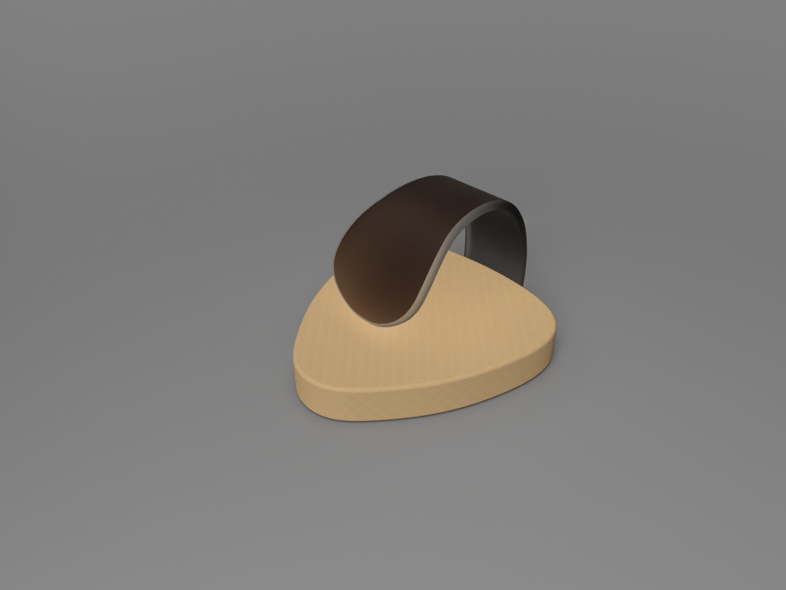 Ergonomic 3D printed ukulele pick